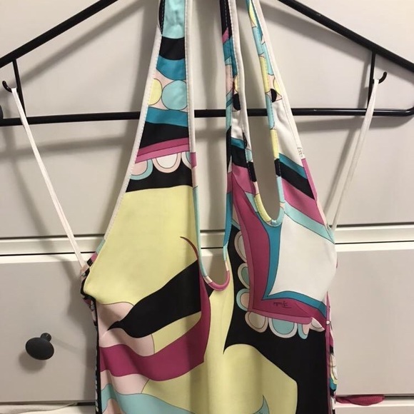 Emilio Pucci halter neck tank top - size 6 - Picture 2 of 5